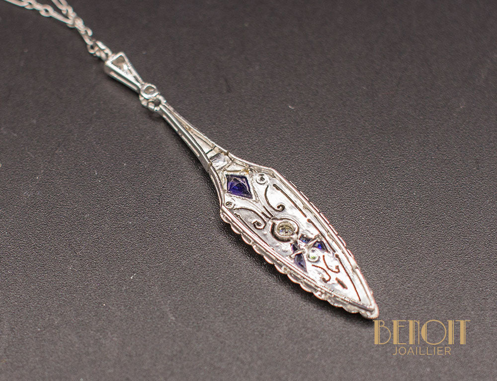 Pendentif Art Déco Diamants - Image 3