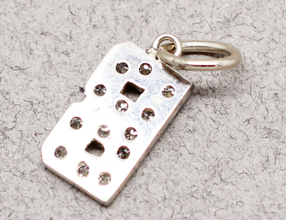 Pendentif "B" Art Déco Diamants - Image 3