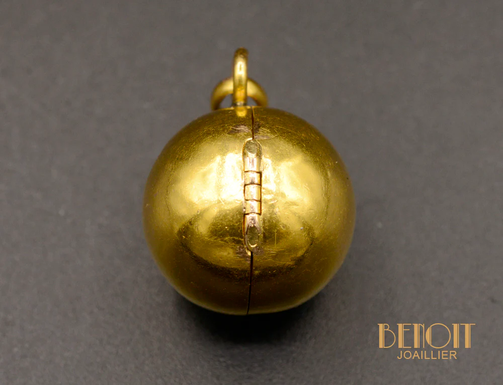 Pendentif Boule Ouvrant Or Jaune - Image 2