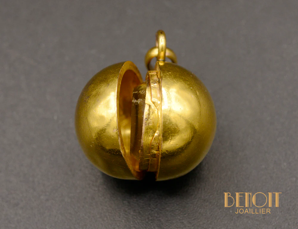 Pendentif Boule Ouvrant Or Jaune - Image 3