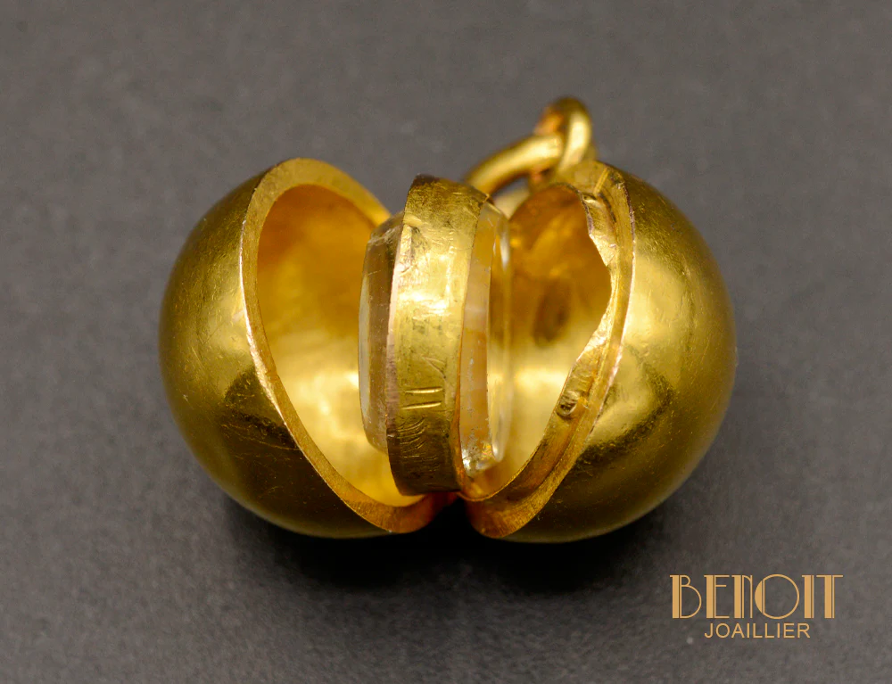 Pendentif Boule Ouvrant Or Jaune - Image 5