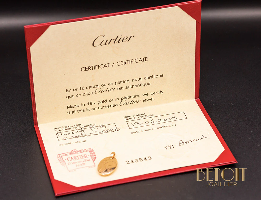 Pendentif Cartier "Happy Birthday" Or Rose - Image 5