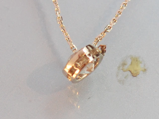 Pendentif diamant ART DECO en or et platine - Image 2
