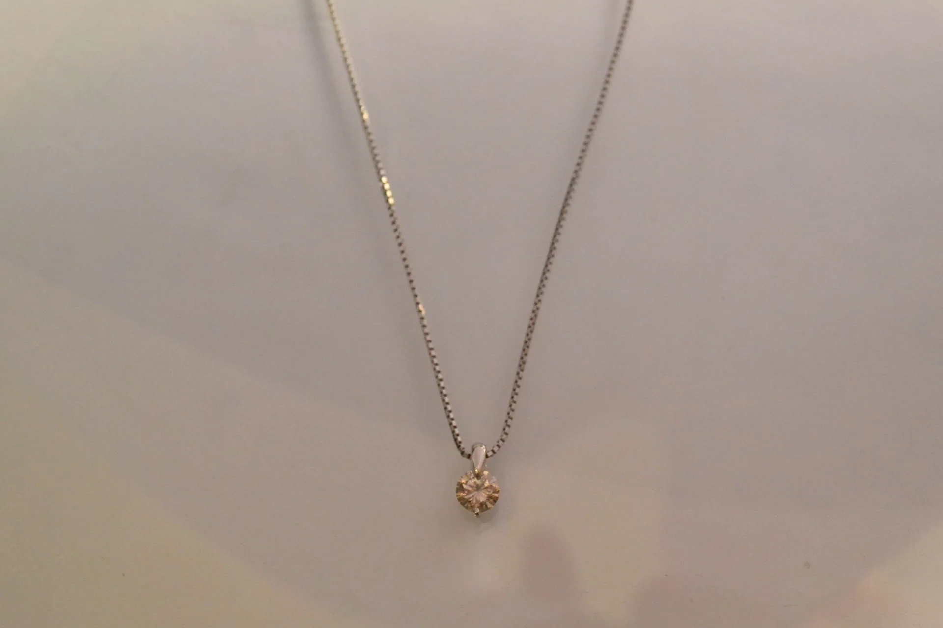 Pendentif Diamant Platine