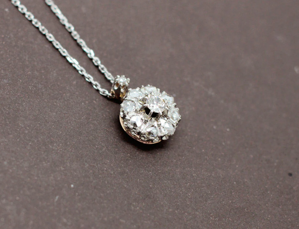 Pendentif Fleur de Diamants - Image 2