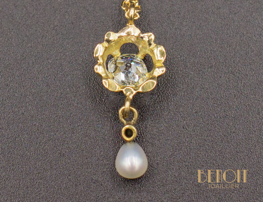 Pendentif "Les Recyclés" Diamant Perle Fine - Image 3