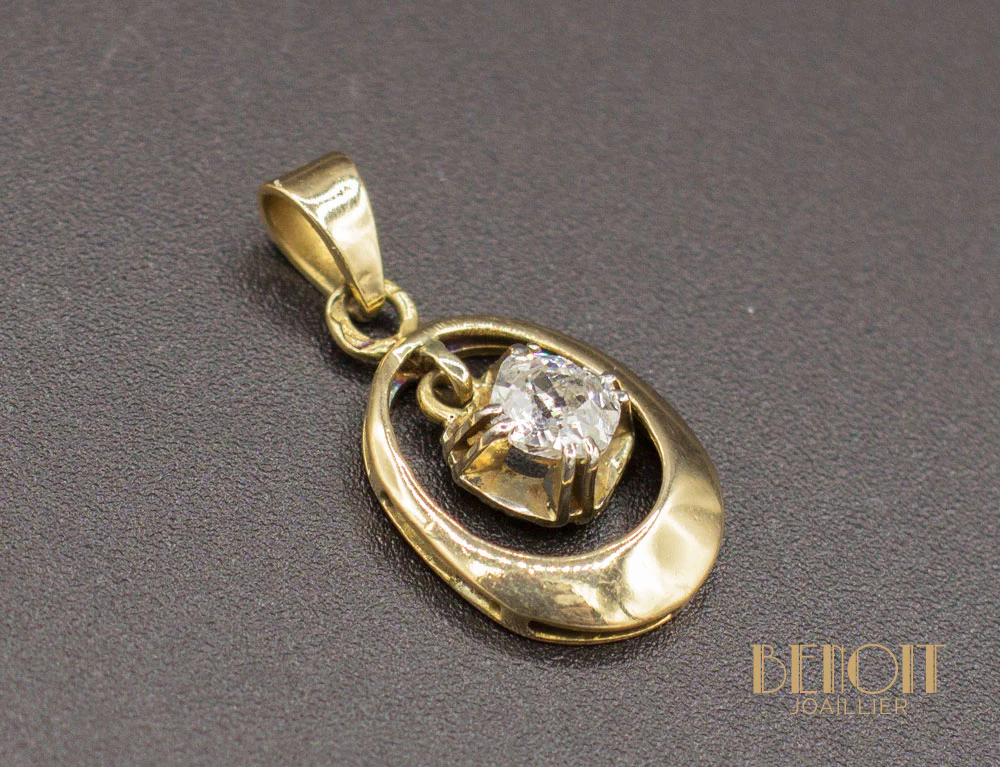Pendentif Or et Diamant - Image 2