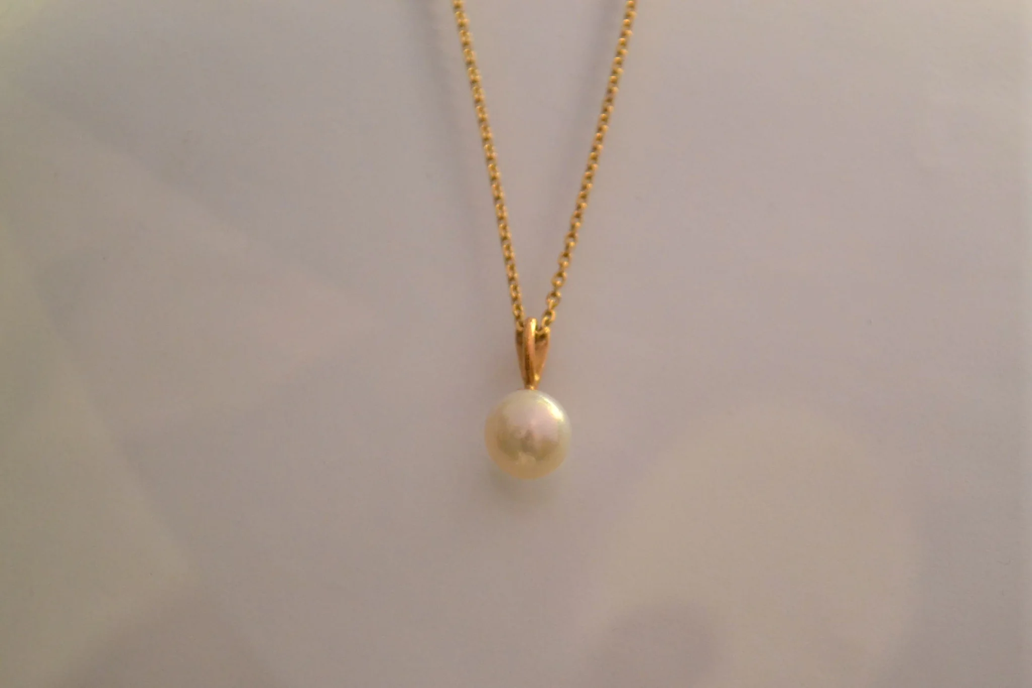 Pendentif Or Jaune Perle