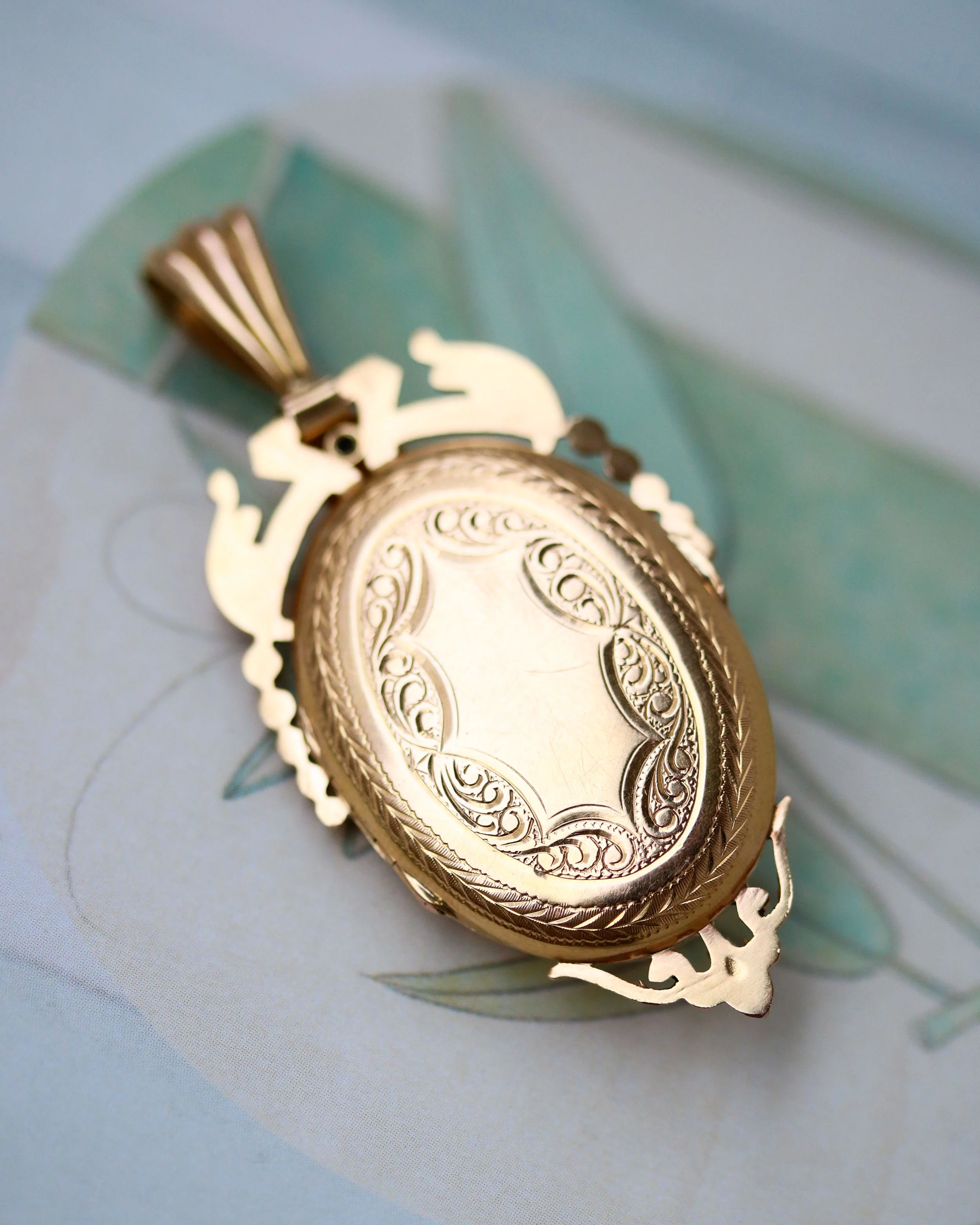Pendentif Ouvrant Or Rose et Perles - Image 2