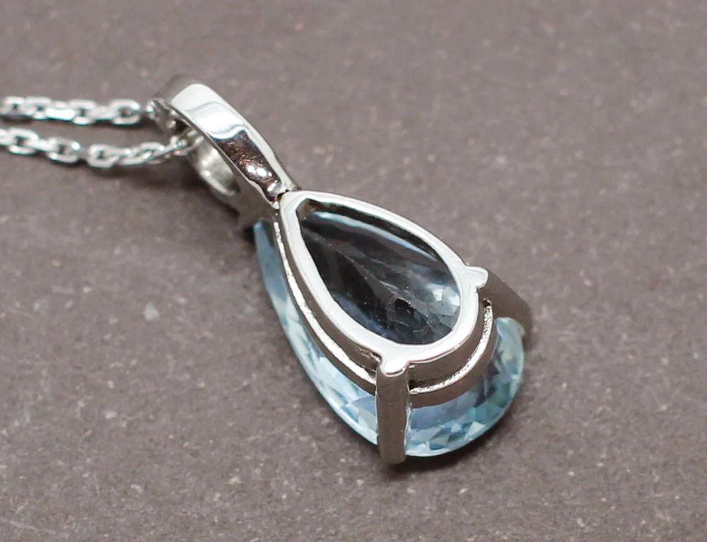 Pendentif Poire Aigue-Marine - Image 5