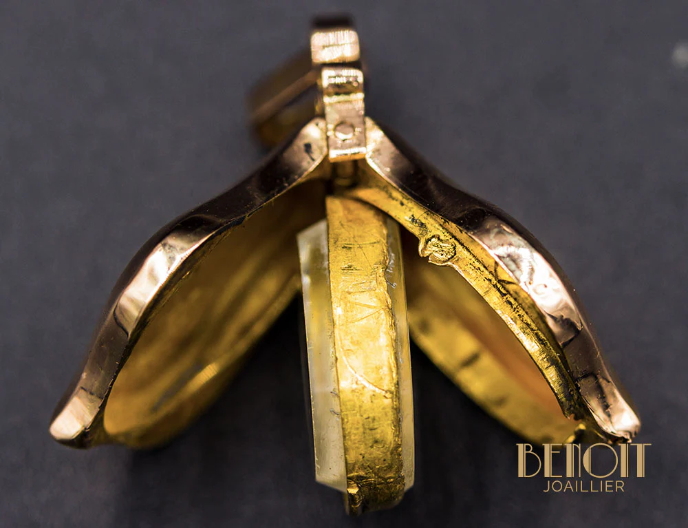 Pendentif Porte-Photo XIXe - Image 4