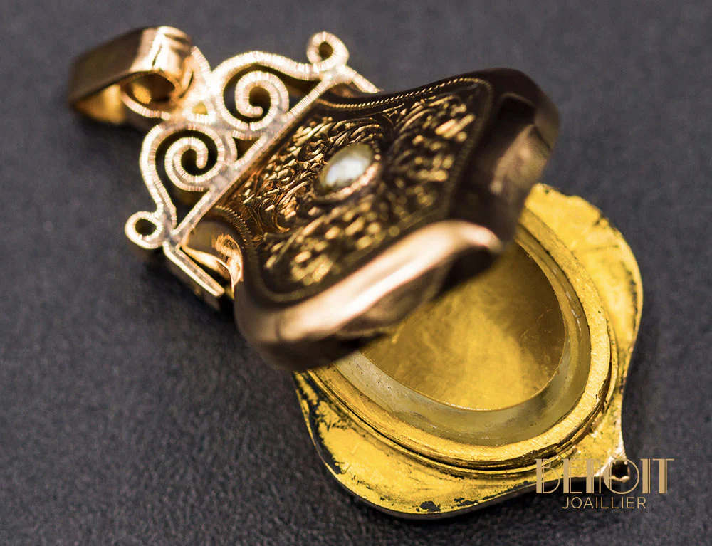 Pendentif Porte-Photo XIXe - Image 5