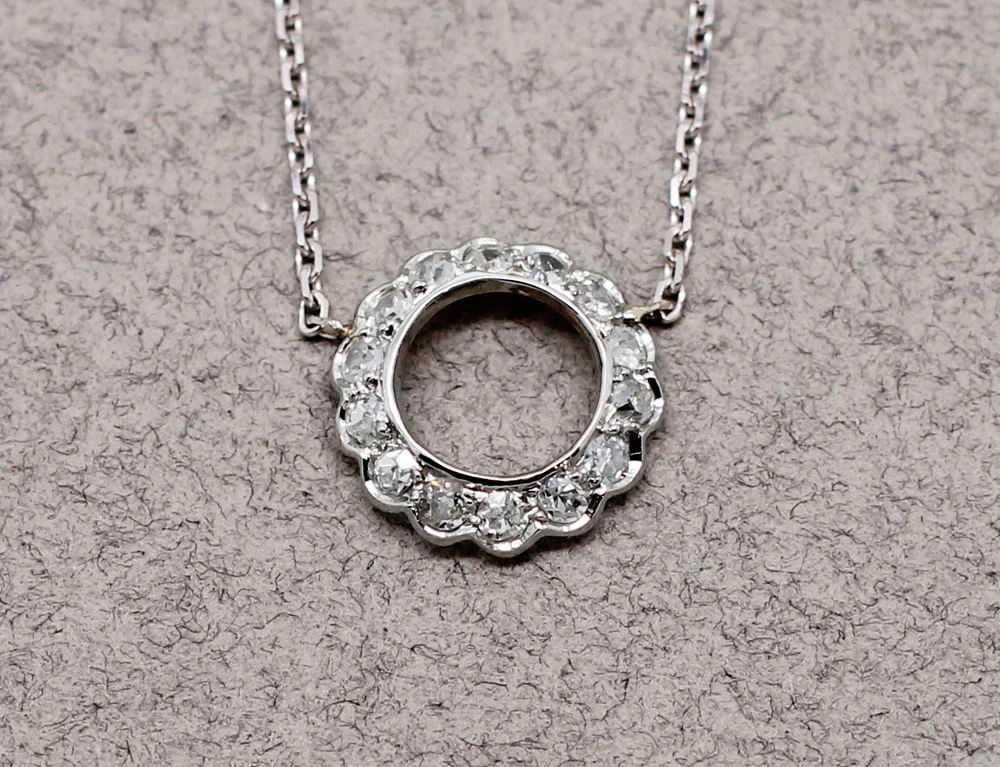 Pendentif Rond Diamants