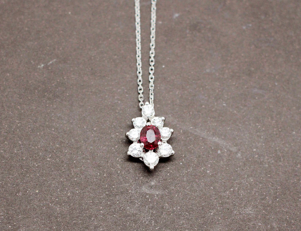 Pendentif Rubis et Diamants - Image 2
