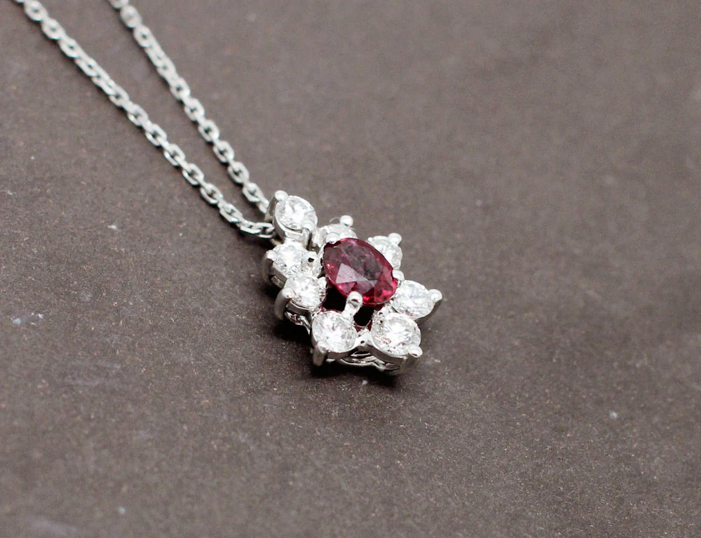Pendentif Rubis et Diamants - Image 3