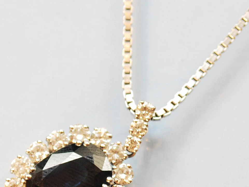 Pendentif saphir et diamants - Image 4