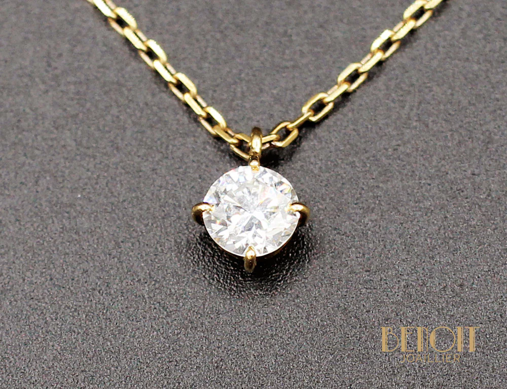 Pendentif Solitaire Diamant