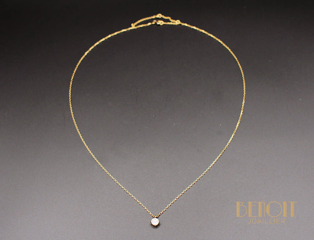 Pendentif Solitaire Diamant - Image 2