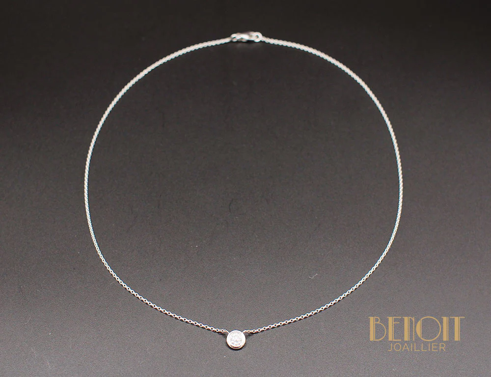 Pendentif Solitaire Diamant - Image 2