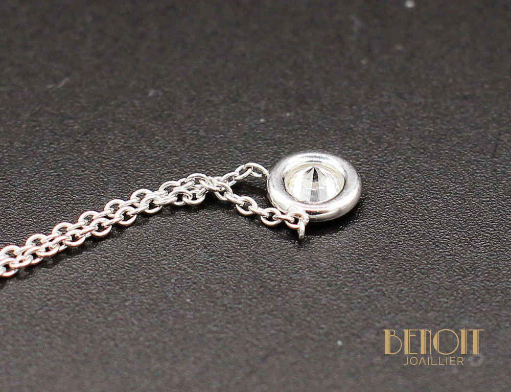 Pendentif Solitaire Diamant - Image 3