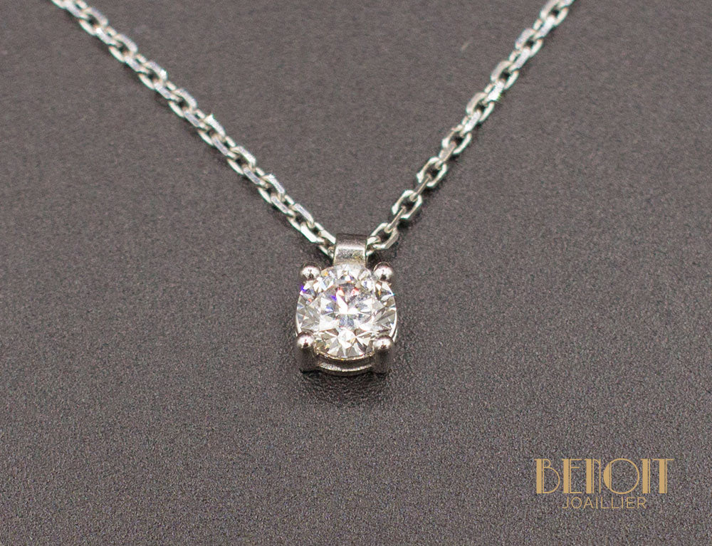 Pendentif Solitaire Diamant