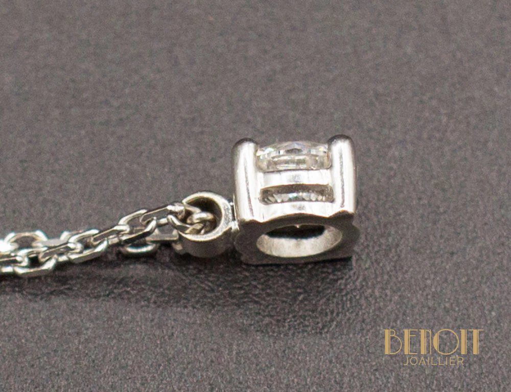 Pendentif Solitaire Diamant - Image 3