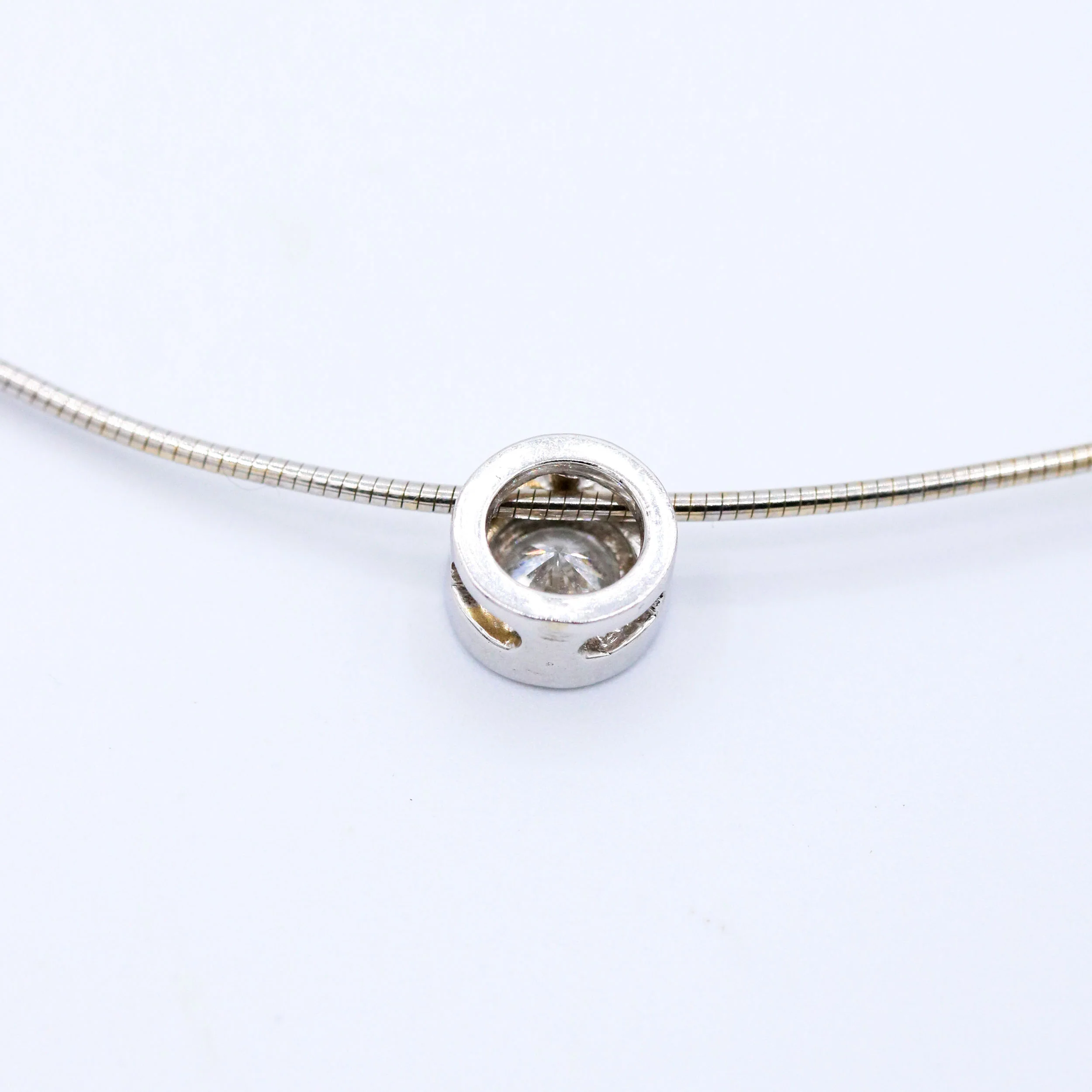Pendentif Solitaire Diamant ~ 0.35ct Câble - Image 2