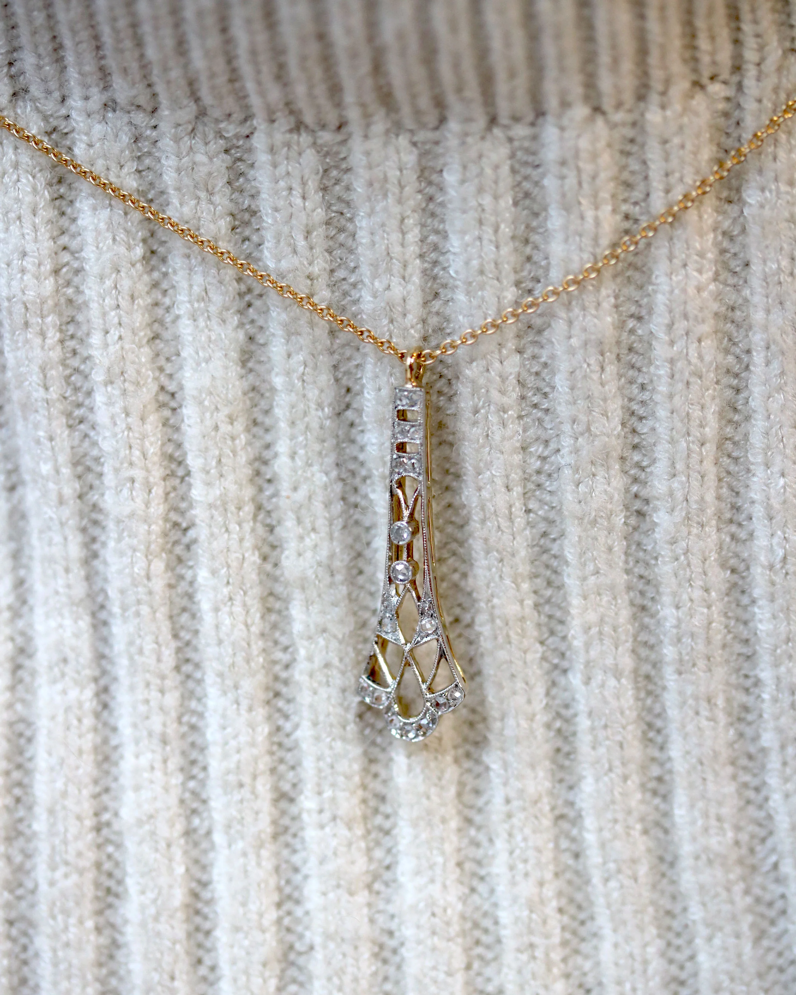Pendentif Or et Diamants "Les Recyclés" Or et Diamants - Image 6