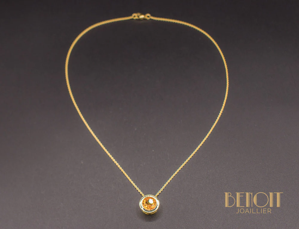Pendentif Topaze Ronde - Image 2
