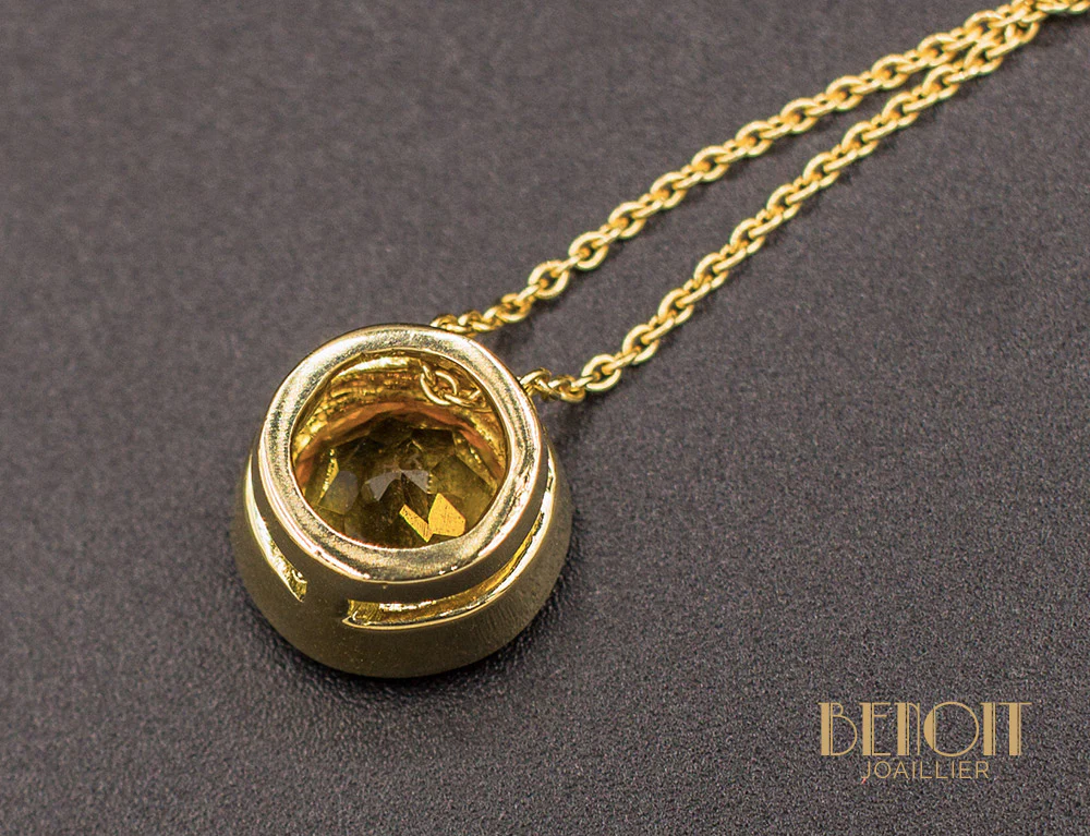 Pendentif Topaze Ronde - Image 3