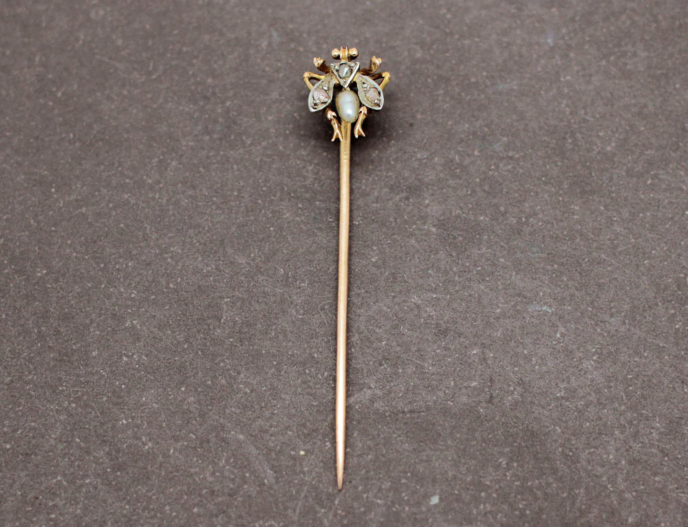 Pique à Cravate Insecte XIXe