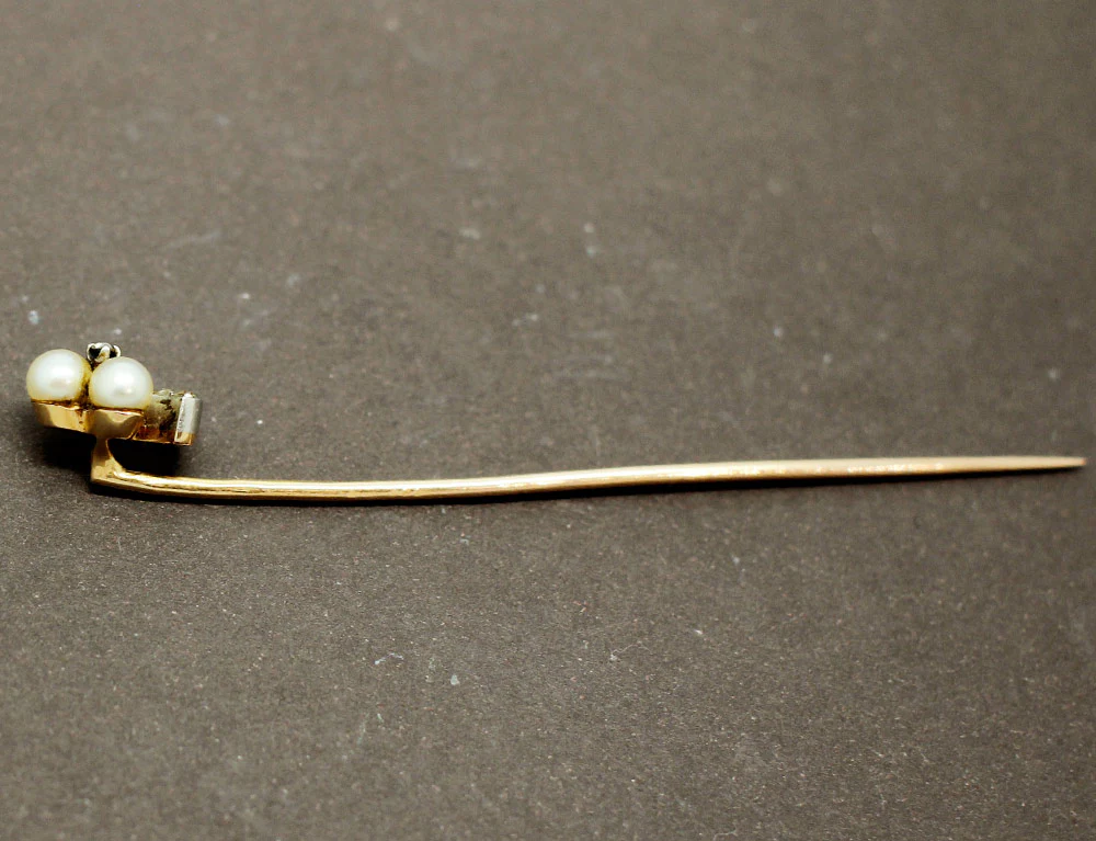 Pique à Cravate Trèfle Perles - Image 3