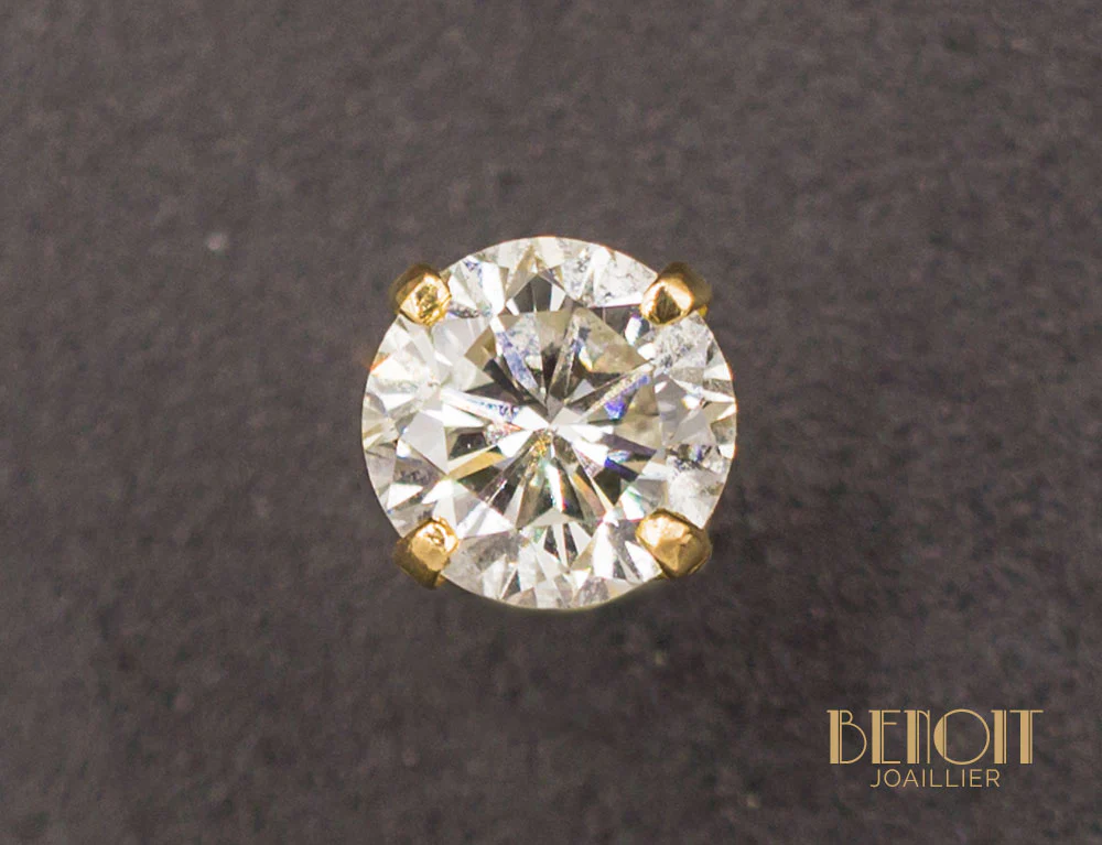 Puces Diamants 2x 0,85ct - Image 2