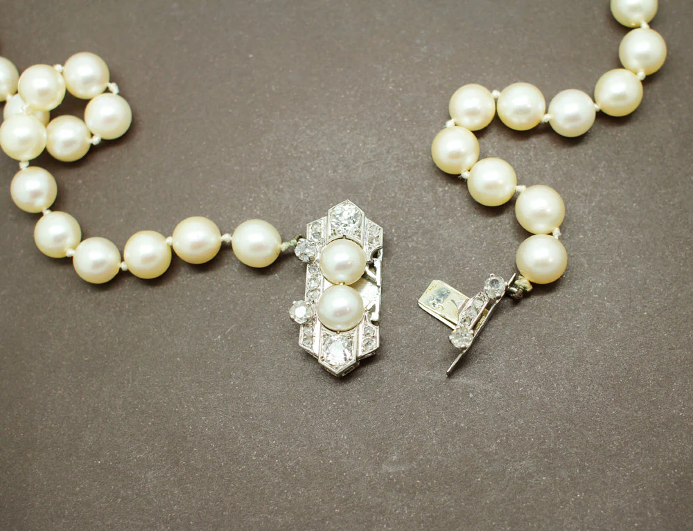 Sautoir / Collier Art Déco Perles - Image 3