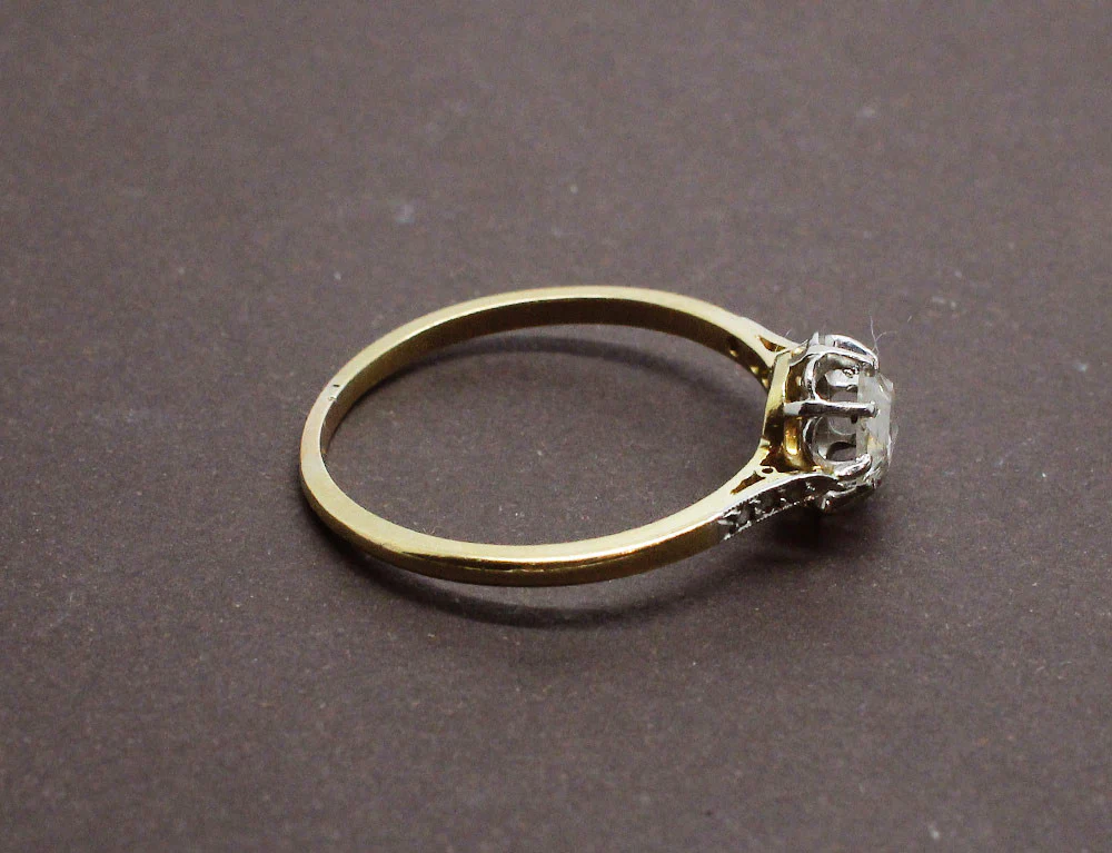 Solitaire 19e Diamant Taille Rose - Image 3