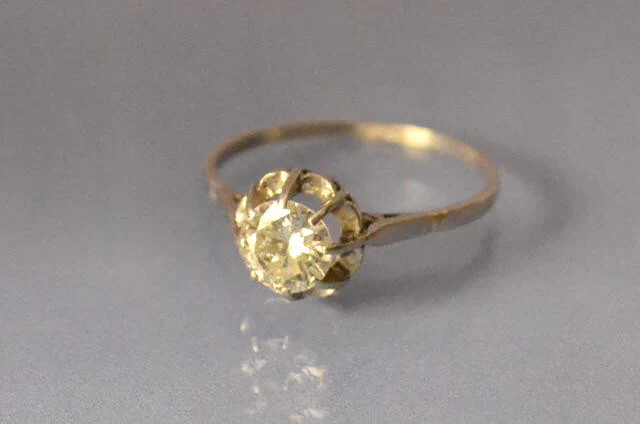 Solitaire ancien Diamant 1 carat