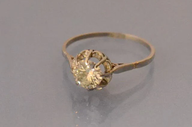 Solitaire ancien Diamant 1 carat - Image 2