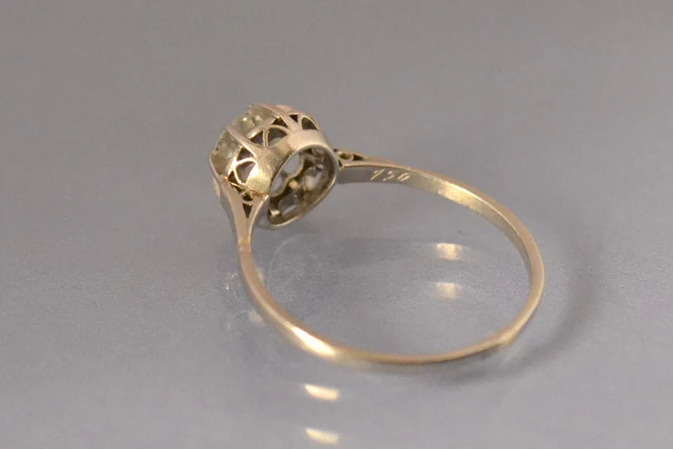 Solitaire ancien Diamant 1 carat - Image 4