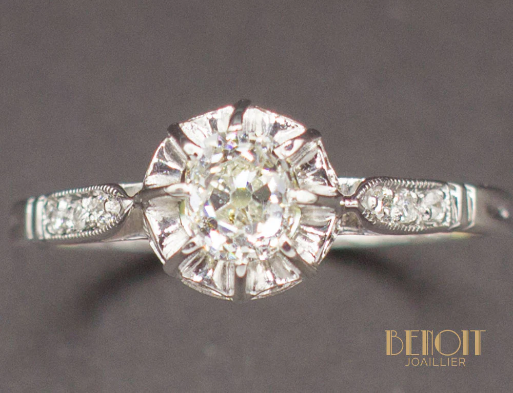 Solitaire Ancien Diamant - Image 3