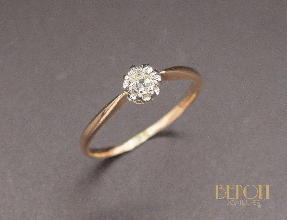 Solitaire Ancien Diamant