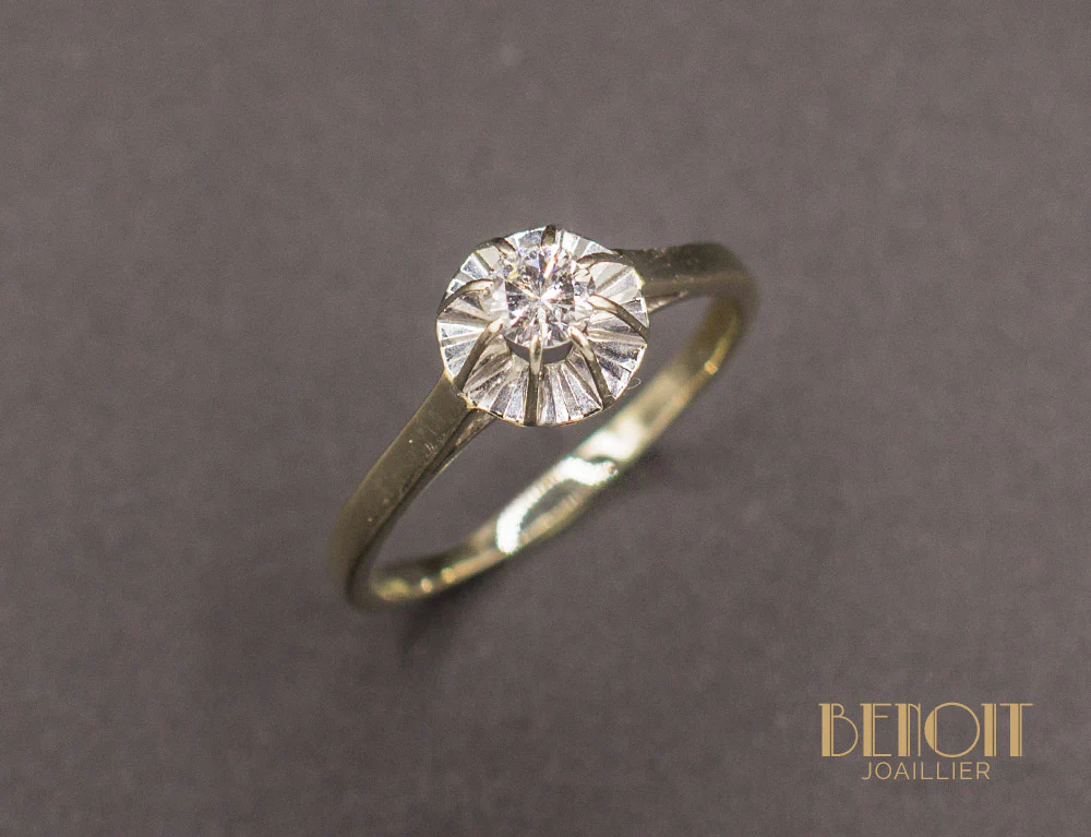 Solitaire Ancien Diamant