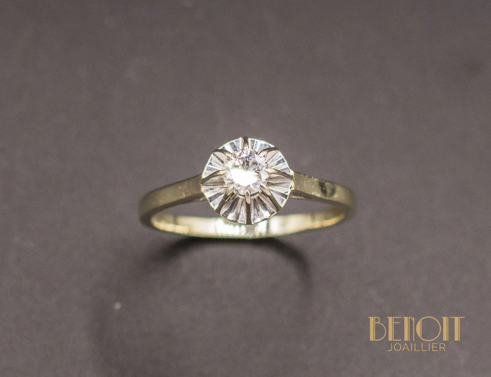 Solitaire Ancien Diamant - Image 2