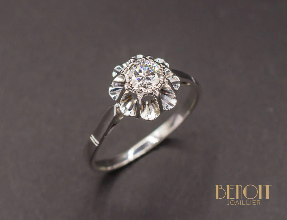 Solitaire Ancien Diamant