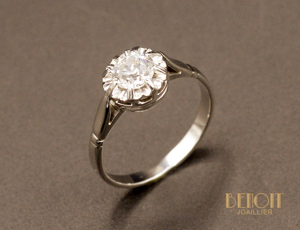 Solitaire Ancien Diamant