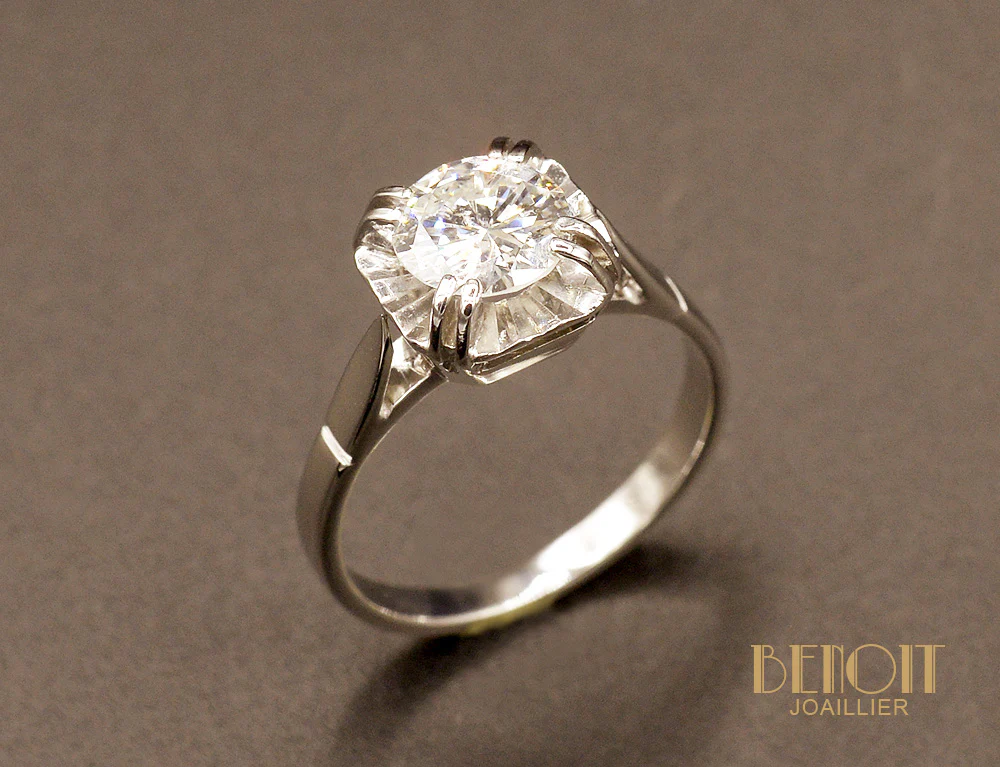 Solitaire Art Déco Diamant