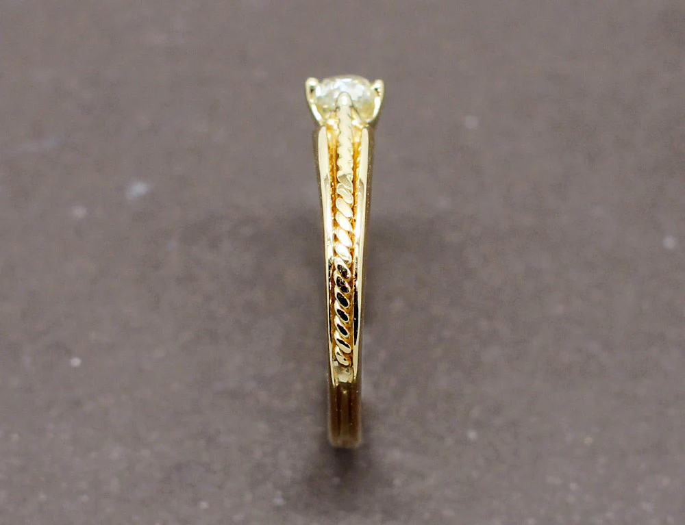 Solitaire Ancien Diamant XIXe - Image 4