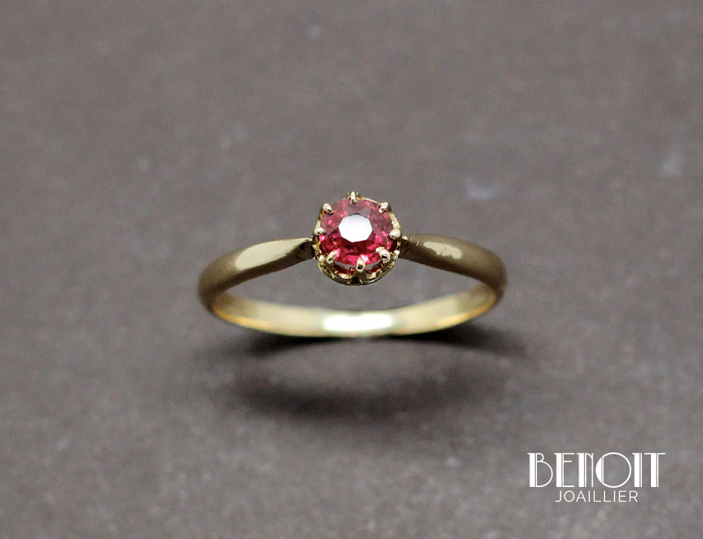 Solitaire Ancien Tourmaline - Image 2