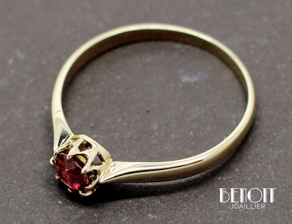 Solitaire Ancien Tourmaline - Image 4