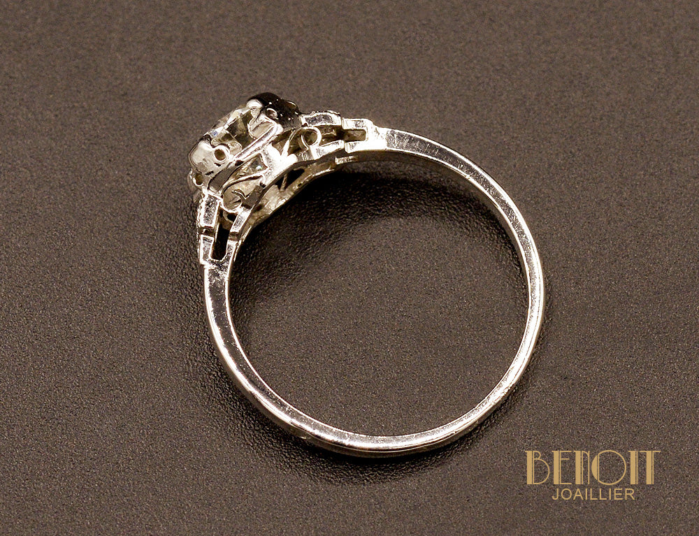 Solitaire Diamant Art Déco - Image 4