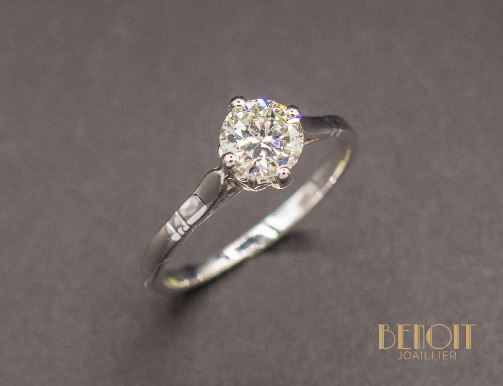 Solitaire Art Déco Diamant